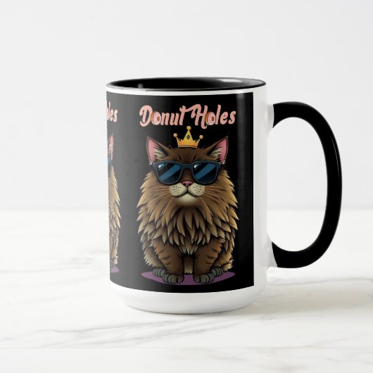 Princess Donut - Donut Löcher Schwarz Tasse (Rechts)
