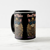 Princess Donut - Donut Löcher Schwarz Tasse (Vorderseite Links)