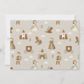 Princess & Dragon Boho Fairytale Foto Einladung (Rückseite)