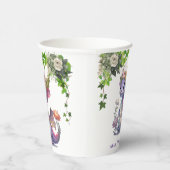 Princess Dragon mit Florals Girl Baby Dusche Pappbecher (Rechts)