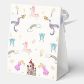 Princess Dragon Unicorn Burg Kinderdusche Geschenkschachtel (Rückseite)