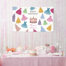 Princess Dress Fairytale Little Girl Geburtstag Banner