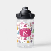 Princess Dress Fairytale Little Girl Monogram Trinkflasche (Rückseite)