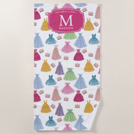 Princess Dress Fairytale Little Girl Strandtuch