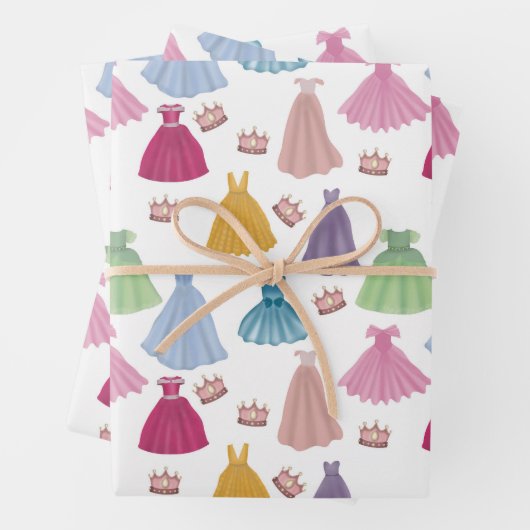Princess Dress Mairytale Little Girl Pattern Geschenkpapier Set (Beispiel)