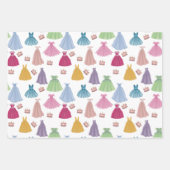 Princess Dress Mairytale Little Girl Pattern Geschenkpapier Set (Vorderseite)