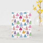 Princess Dress Mairytale Little Girl Pattern Karte (Gelbe Blume)