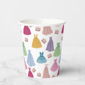 Princess Dress Mairytale Little Girl Pattern Pappbecher (Links)