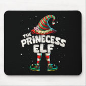 Princess Elf Family Matching Group Christmas Girls Mousepad (Vorne)