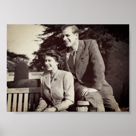 Princess Elizabeth II Prince Philip Poster (Vorne)