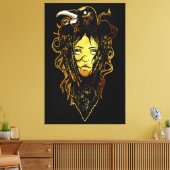 Princess Embraced by a Crow Leinwanddruck (Insitu (Wohnzimmer))