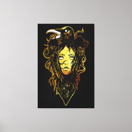 Princess Embraced by a Crow Leinwanddruck