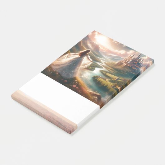 Princess Enchanted Castle Fairytale Post-it Klebezettel (angewinkelt)