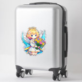 Princess Fairy mit Blume Aufkleber (Koffer)