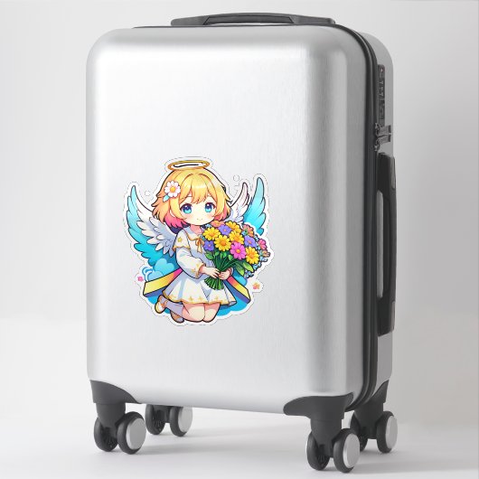 Princess Fairy mit Blume Aufkleber (Koffer)