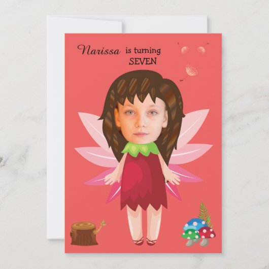 Princess Fairy Tale Birthday Einladung (Vorderseite)