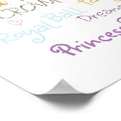 Princess Fairy Tale Storybook Girls Poster (Ecke)