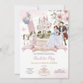 Princess Fairytale Book Once upon the Time Birthda Einladung (Vorderseite)