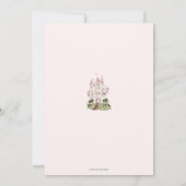 Princess Fairytale Book Once upon the Time Birthda Einladung (Rückseite)