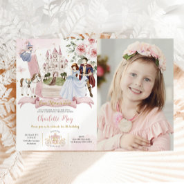 Princess Fairytale Book Once upon the Time Birthda Einladung