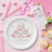 Princess Fairytale Burg Birthday Papierplatte Pappteller (Party)