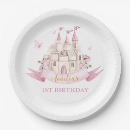 Princess Fairytale Burg Birthday Papierplatte Pappteller