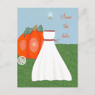 Princess FairyTale Pumpkin Beförderung Save the Da Ankündigungspostkarte