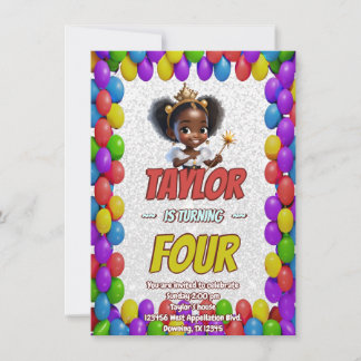 Princess Fairytale Royal Hübsch Birthday Einladung