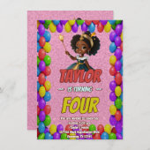 Princess Fairytale Royal Hübsch Birthday Einladung (Vorne/Hinten)