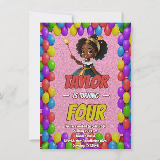 Princess Fairytale Royal Hübsch Birthday Einladung