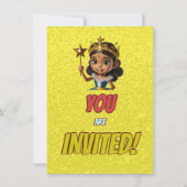 Princess Fairytale Royal Hübsch Birthday Einladung (Rückseite)