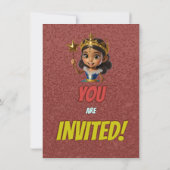 Princess Fairytale Royal Hübsch Birthday Einladung (Rückseite)