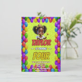 Princess Fairytale Royal Hübsch Birthday Einladung (Stehend Vorderseite)