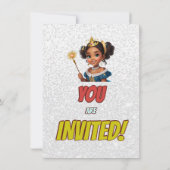 Princess Fairytale Royal Hübsch Birthday Einladung (Rückseite)