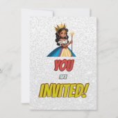 Princess Fairytale Royal Hübsch Birthday Einladung (Rückseite)