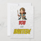 Princess Fairytale Royal Hübsch Birthday Einladung (Rückseite)