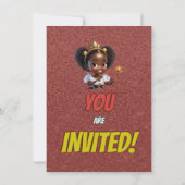 Princess Fairytale Royal Hübsch Birthday Einladung (Rückseite)