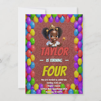 Princess Fairytale Royal Hübsch Birthday Einladung