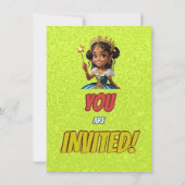 Princess Fairytale Royal Hübsch Birthday Einladung (Rückseite)