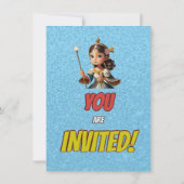 Princess Fairytale Royal Hübsch Birthday Einladung (Rückseite)