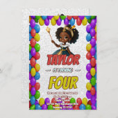 Princess Fairytale Royal Hübsch Birthday Einladung (Vorne/Hinten)