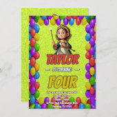 Princess Fairytale Royal Hübsch Birthday Einladung (Vorne/Hinten)