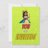 Princess Fairytale Royal Hübsch Birthday Einladung (Rückseite)