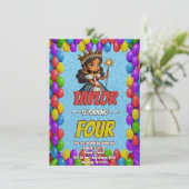 Princess Fairytale Royal Hübsch Birthday Einladung (Stehend Vorderseite)