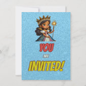 Princess Fairytale Royal Hübsch Birthday Einladung (Rückseite)