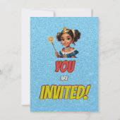 Princess Fairytale Royal Hübsch Birthday Einladung (Rückseite)