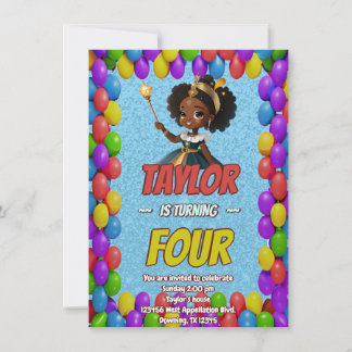 Princess Fairytale Royal Hübsch Birthday Einladung