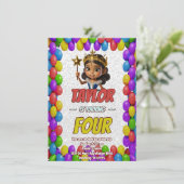 Princess Fairytale Royal Hübsch Birthday Einladung (Stehend Vorderseite)