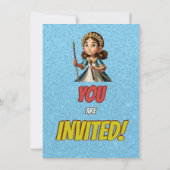 Princess Fairytale Royal Hübsch Birthday Einladung (Rückseite)