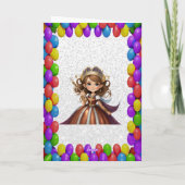 Princess Fairytale Royal Hübsch Gruß Geburtstag Karte (Rückseite)